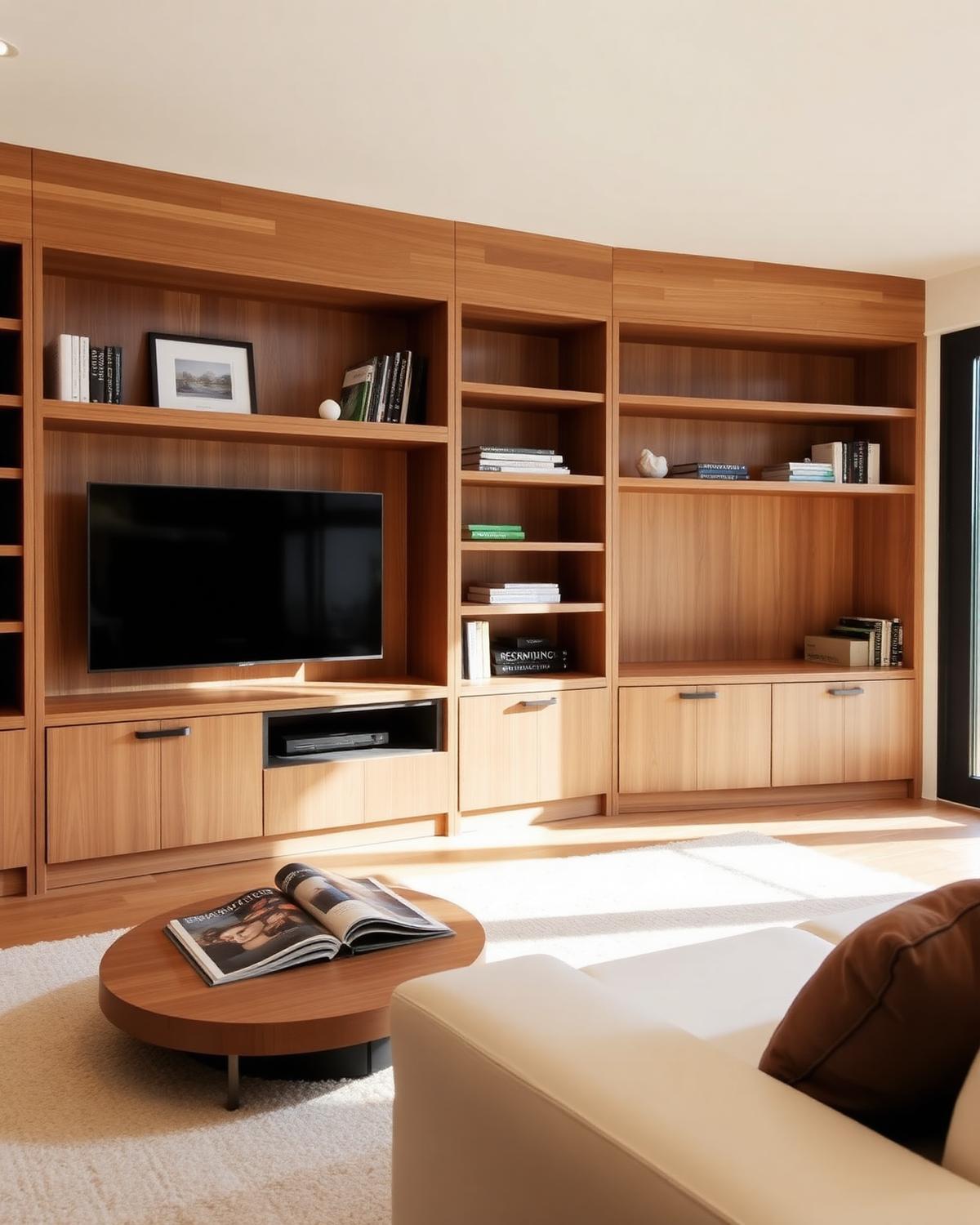 Saló amb llibreria integrada — Apartament a Girona